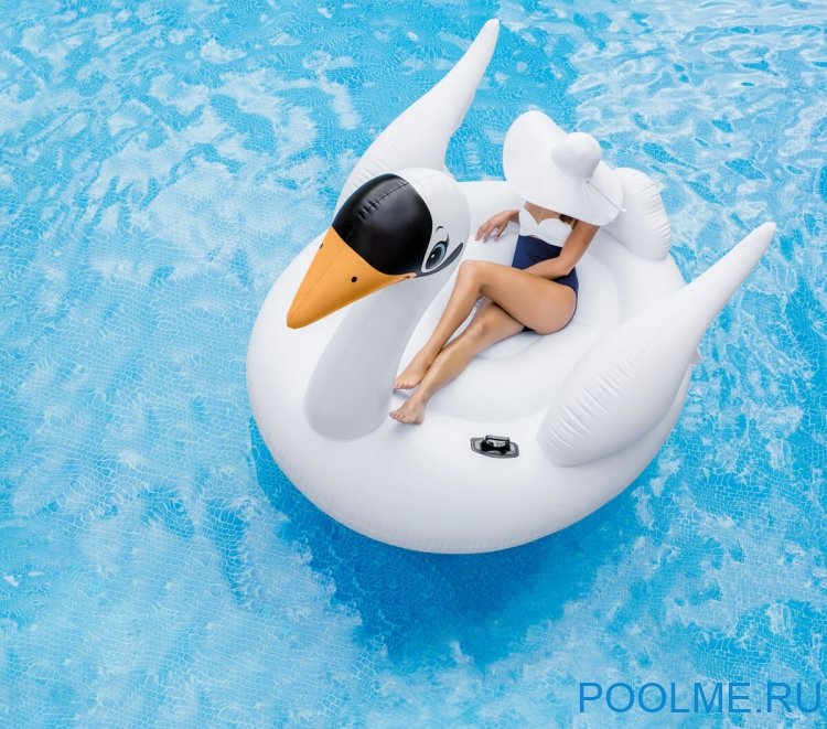 Надувной плот INTEX &quot;Белый лебедь&quot; 194 x 152 x 147 см, артикул 56287