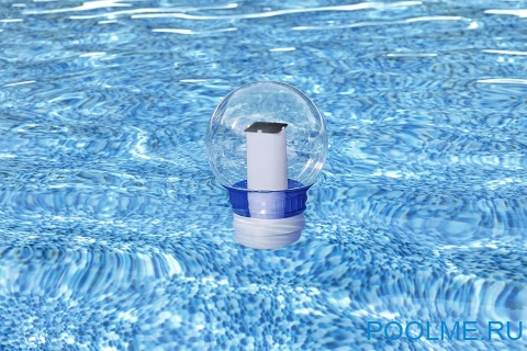 Светодиодный поплавок-дозатор Bestway Flowclear Solarsphere, артикул 58699 Светодиодный поплавок-дозатор Bestway Flowclear Solarsphere, артикул 58699