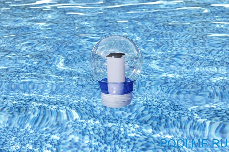 Светодиодный поплавок-дозатор Bestway Flowclear Solarsphere, артикул 58699
