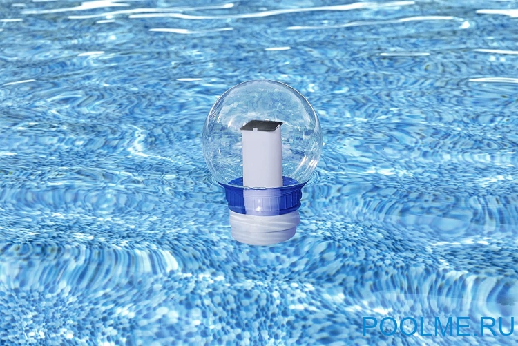 Светодиодный поплавок-дозатор Bestway Flowclear Solarsphere, артикул 58699