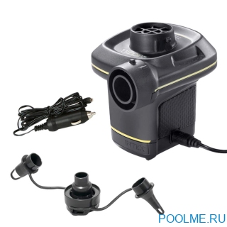Насос электрический INTEX "Quick-Fill" 220В/12В, артикул 66634 Насос электрический INTEX "Quick-Fill" 220В/12В, артикул 66634