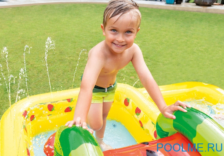 Надувной игровой центр INTEX "Фруктовое удовольствие" 244 x 191 x 91 см, артикул 57158