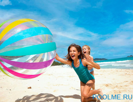 Надувной пляжный мяч INTEX Jumbo, артикул 59065 Надувной пляжный мяч INTEX Jumbo, артикул 59065