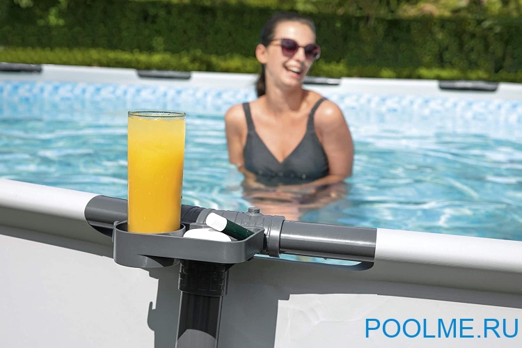 Подстаканник Bestway для каркасного бассейна Steel Pro Max 17.5 x 10 x 4 см, артикул 58641