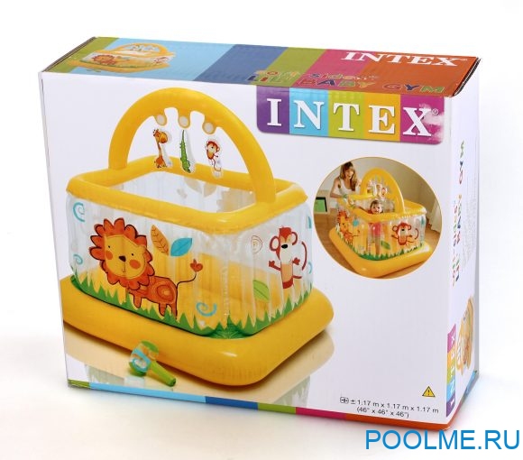 Надувной игровой центр-манеж INTEX "Сафари" 117 x 117 x 117 см, артикул 48473 Надувной игровой центр-манеж INTEX "Сафари" 117 x 117 x 117 см, артикул 48473
