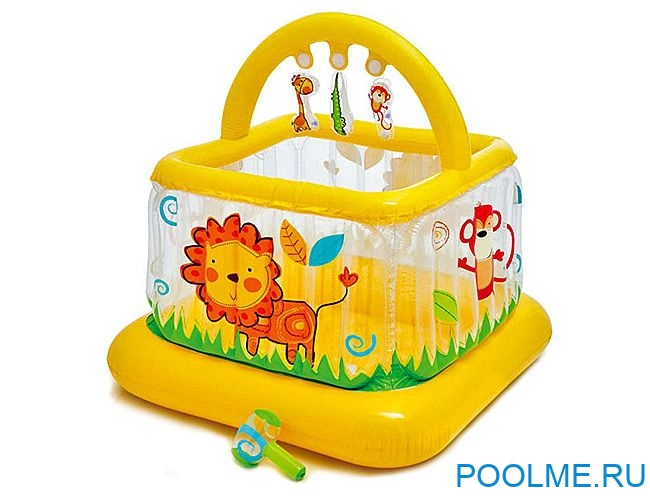 Надувной игровой центр-манеж INTEX "Сафари" 117 x 117 x 117 см, артикул 48473 Надувной игровой центр-манеж INTEX "Сафари" 117 x 117 x 117 см, артикул 48473