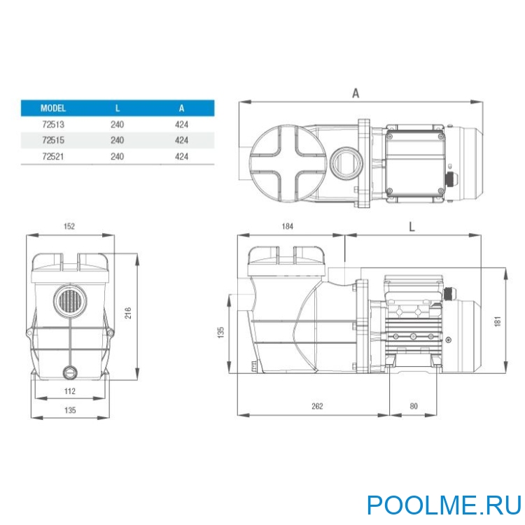 Насос - помпа Poolline артикул 72521