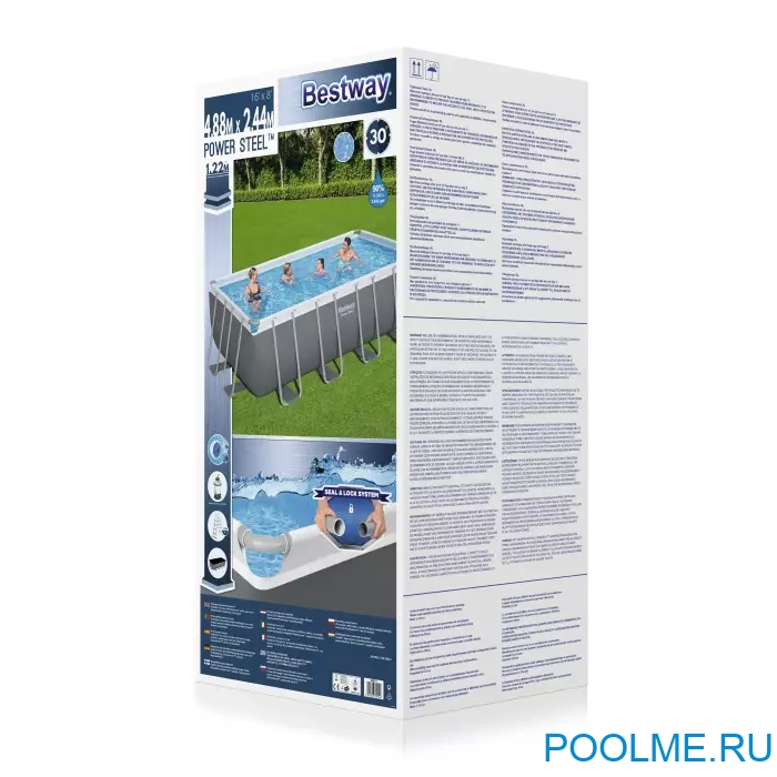 Бассейн Bestway 56671, 488 x 244 x 122 см Бассейн Bestway 56671, 488 x 244 x 122 см