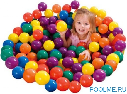 Пластиковые мячи INTEX для игр 6.5 см, артикул 49602