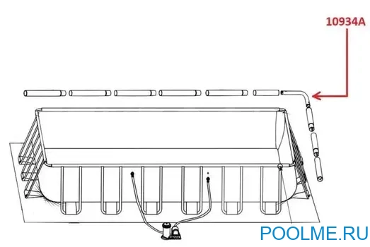 Угловое соединение Intex для каркасных бассейнов Rectangular Ultra Frame и Rectangular Prism Frame, артикул 10934 Угловое соединение Intex для каркасных бассейнов Rectangular Ultra Frame и Rectangular Prism Frame, артикул 10934