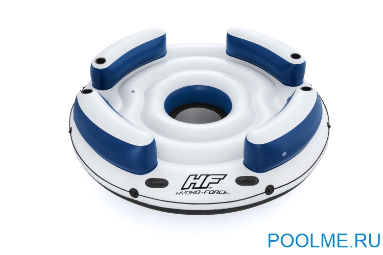 Надувной плот Bestway Hydro-Force Lazy Dayz на 4 человека 239 х 239 см, артикул 43536 Надувной плот Bestway Hydro-Force Lazy Dayz на 4 человека 239 х 239 см, артикул 43536