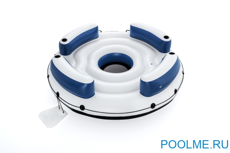 Надувной плот Bestway Hydro-Force Lazy Dayz на 4 человека 239 х 239 см, артикул 43536 Надувной плот Bestway Hydro-Force Lazy Dayz на 4 человека 239 х 239 см, артикул 43536