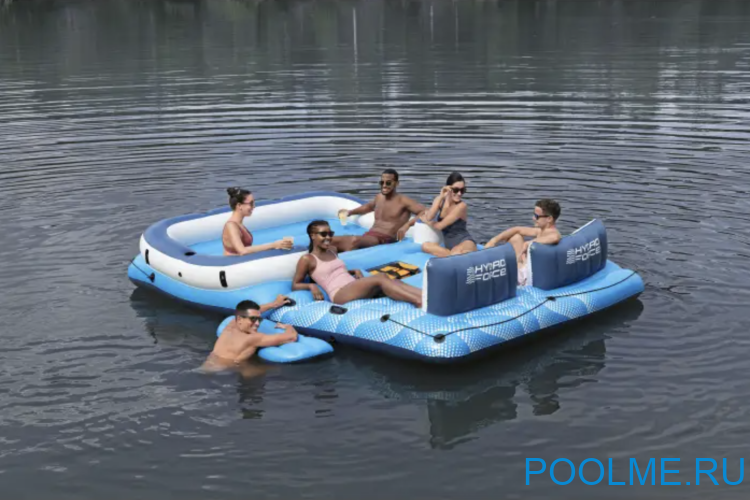 Надувной матрас-остров Bestway "Tropical Breeze" 3.89 x 2.74 м, артикул 43105