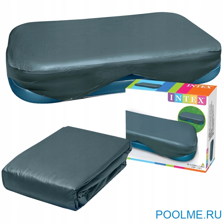 Тент INTEX для детских надувных бассейнов 305 x 183 см и 262 x 175 см, артикул 58412