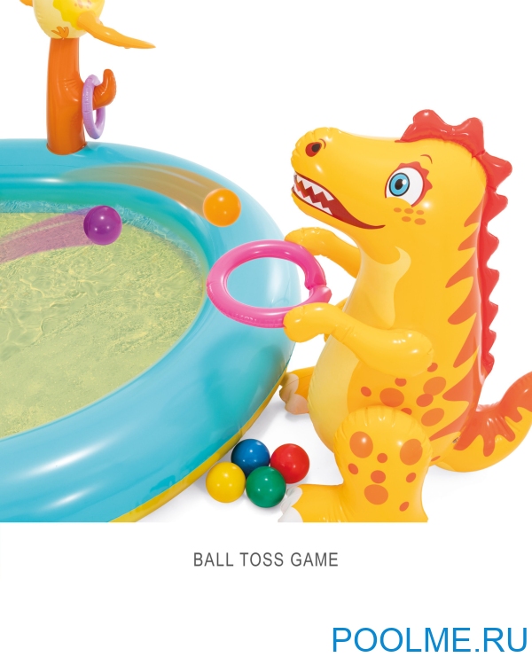 Надувной игровой центр INTEX "Диноленд" 333 x 229 x 112 см, артикул 57135 Надувной игровой центр INTEX "Диноленд" 333 x 229 x 112 см, артикул 57135