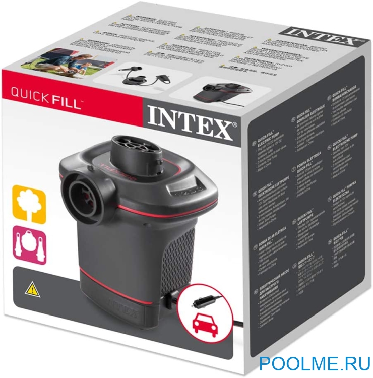Насос электрический INTEX "Quick-Fill DC" 12V от прикуривателя, 650л/м, артикул 66636 Насос электрический INTEX "Quick-Fill DC" 12V от прикуривателя, 650л/м, артикул 66636