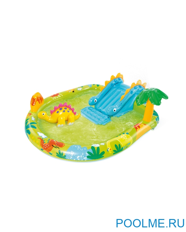 Надувной игровой центр INTEX Little Dino с горкой, артикул 57166 Надувной игровой центр INTEX Little Dino с горкой, артикул 57166