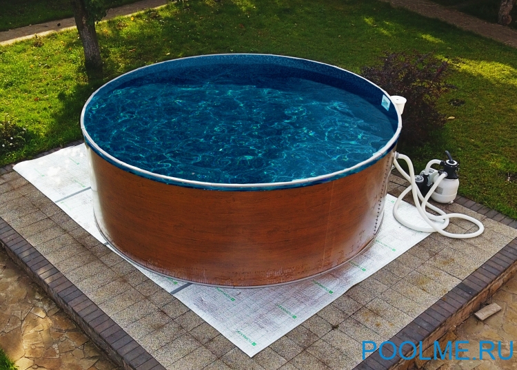 Морозоустойчивый бассейн Лагуна 2.5 х 1.25 м