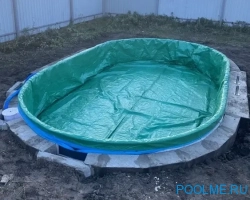 Тент (зимний) Лагуна для овального бассейна 8 х 3.5 м, артикул ТМ1007 Тент (зимний) Лагуна для овального бассейна 8 х 3.5 м, артикул ТМ1007