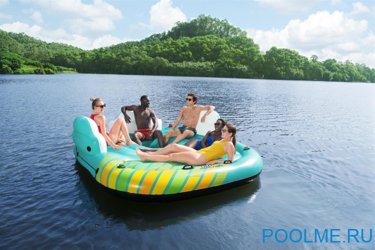 Надувной плот Bestway Hydro-Force Sunny Lounge на 5 человек 300 x 275 см, артикул 43407 Надувной плот Bestway Hydro-Force Sunny Lounge на 5 человек 300 x 275 см, артикул 43407