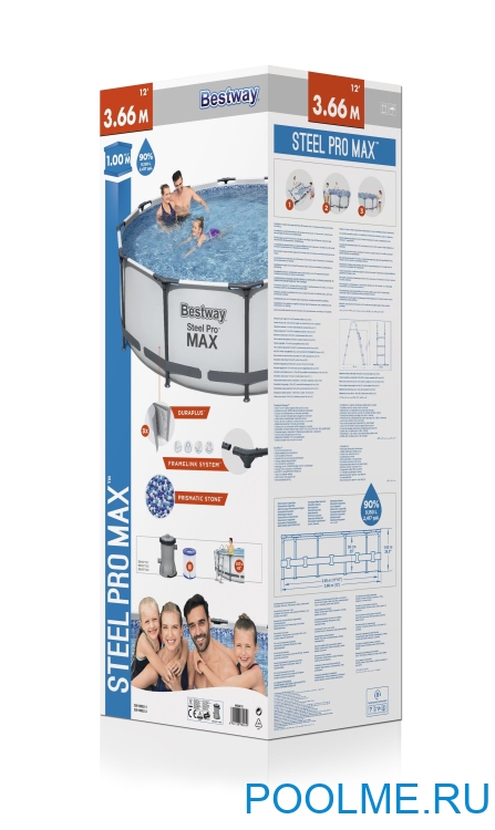Бассейн Bestway 56418, 366 x 100 см
