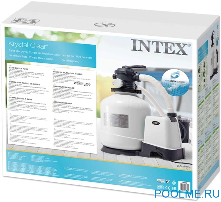 Песочный фильтр INTEX 26652 - 10000 л/ч Песочный фильтр INTEX 26652 - 10000 л/ч
