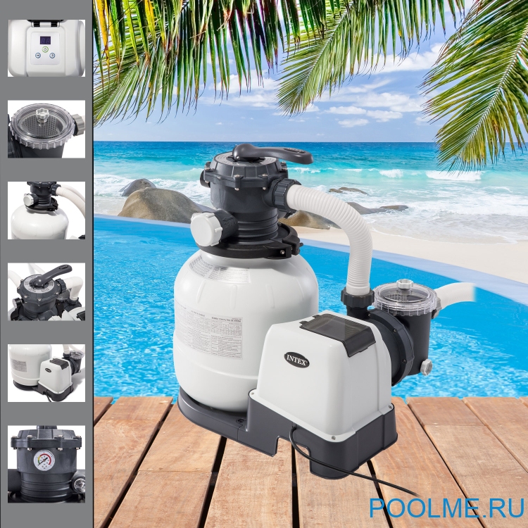 Песочный фильтр INTEX 26652 - 10000 л/ч Песочный фильтр INTEX 26652 - 10000 л/ч