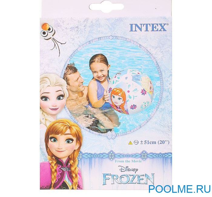 Надувной мяч INTEX "Холодное сердце" 51 см, артикул 58021