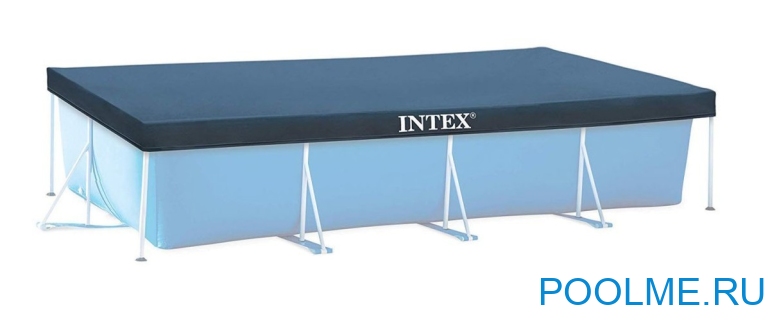 Тент INTEX для каркасных бассейнов 4.5 x 2.2 м, артикул 28039