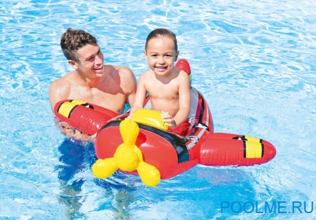 Надувная лодочка INTEX "Самолёт" 119 x 114 см, артикул 59380-P