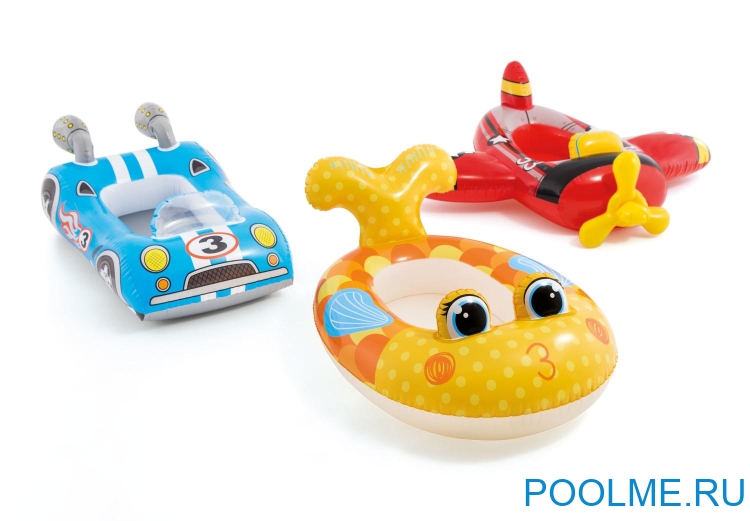 Надувная лодочка INTEX "Самолёт" 119 x 114 см, артикул 59380-P