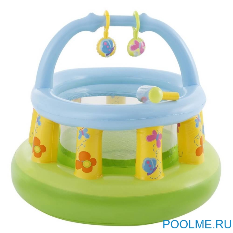 Надувной игровой центр-манеж INTEX "Полянка" 130 x 104 см, артикул 48474 Надувной игровой центр-манеж INTEX "Полянка" 130 x 104 см, артикул 48474