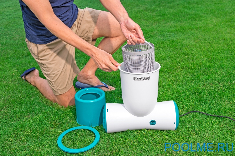 Картриджный фильтр-насос Bestway со скиммером, артикул 58462 Картриджный фильтр-насос Bestway со скиммером, артикул 58462