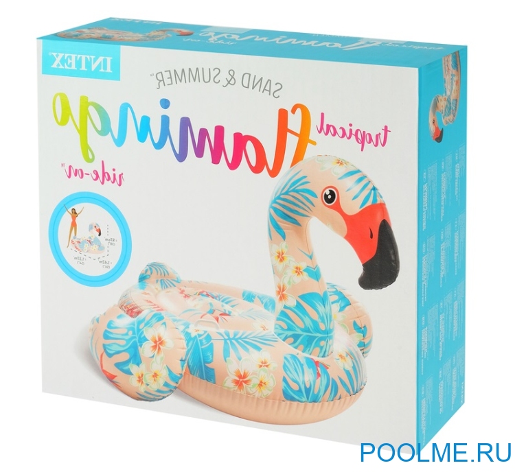 Надувной плот INTEX "Тропический фламинго" 142 x 137 x 97 см, артикул 57559 Надувной плот INTEX "Тропический фламинго" 142 x 137 x 97 см, артикул 57559