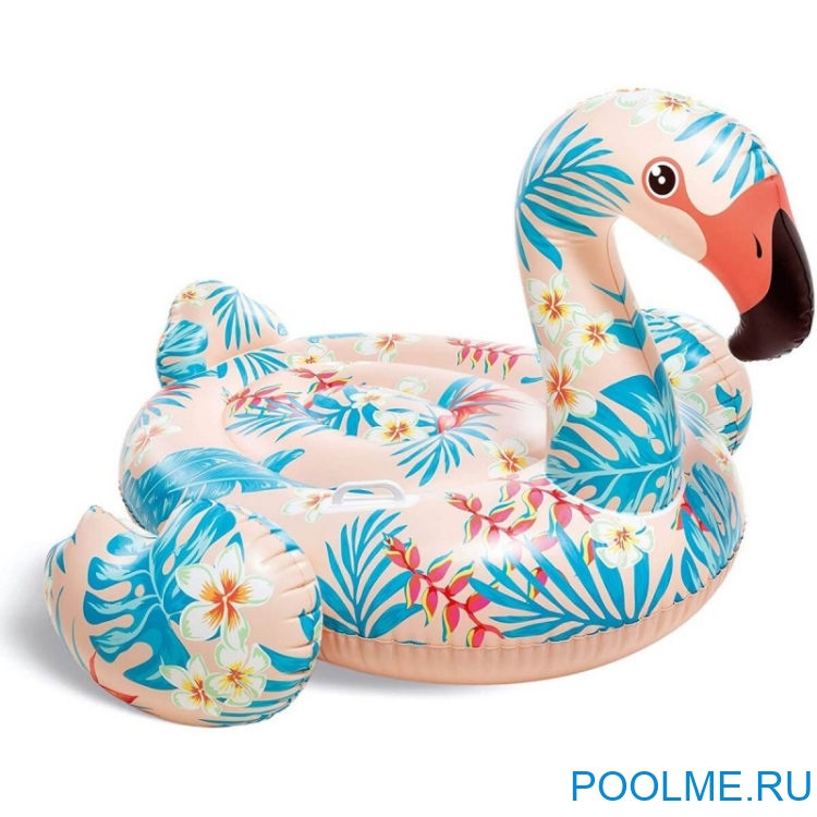 Надувной плот INTEX "Тропический фламинго" 142 x 137 x 97 см, артикул 57559 Надувной плот INTEX "Тропический фламинго" 142 x 137 x 97 см, артикул 57559
