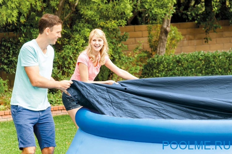 Тент INTEX для надувных бассейнов 3.66 м, артикул 28022