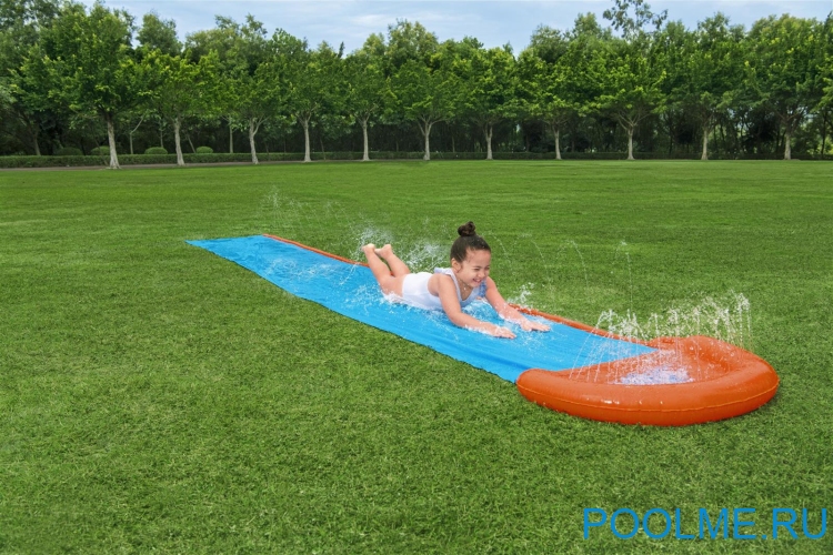 Водная дорожка Bestway H2OGO однополосная 488 x 82 см, артикул 52326 Водная дорожка Bestway H2OGO однополосная 488 x 82 см, артикул 52326