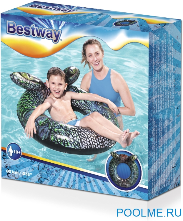Надувной круг Bestway Predator Крокодил 91 см, артикул 36122-К