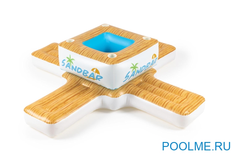 Надувной матрас-остров Bestway для плавания &quot;Песчаная коса&quot; 2.46 x 2.46 м, артикул 43294