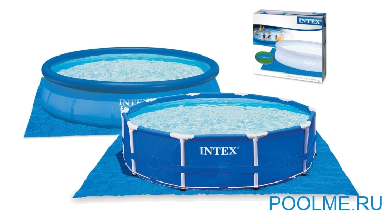 Подстилка INTEX для бассейнов от 2.44 до 4.57, артикул 28048