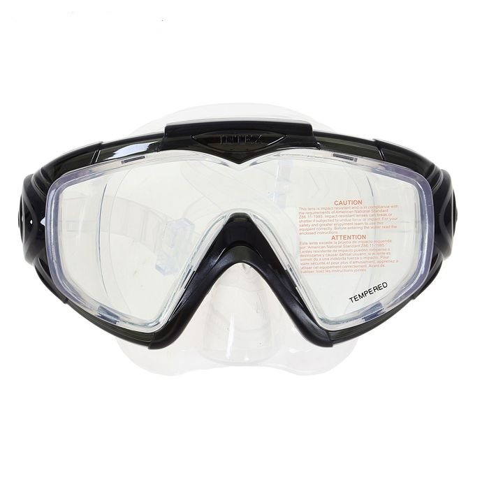 Маска для плавания INTEX "Silicone Aqua Pro" черный, артикул 55981-B