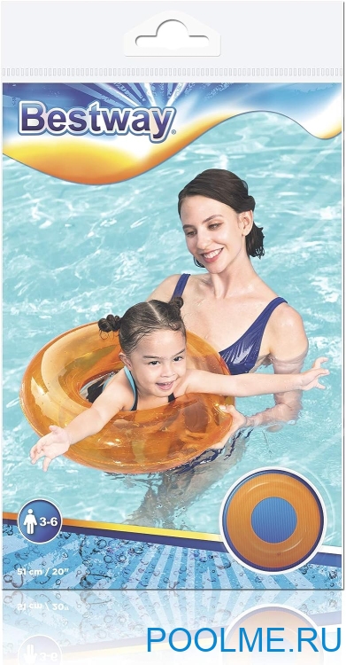 Круг Bestway оранжевый, 51 см, артикул 36022-O Круг Bestway оранжевый, 51 см, артикул 36022-O