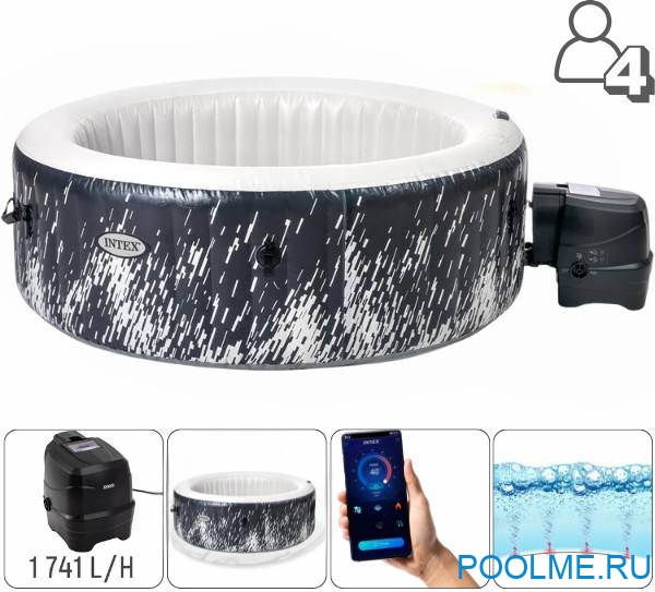 Джакузи INTEX 28494, размер: 196 x 71 см - 4 места