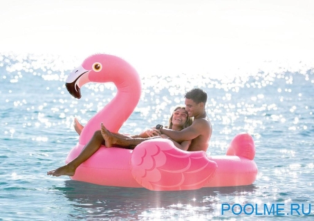 Надувной плот для плавания INTEX "Большой Фламинго", 203 x 196 x 124 см, артикул 57288