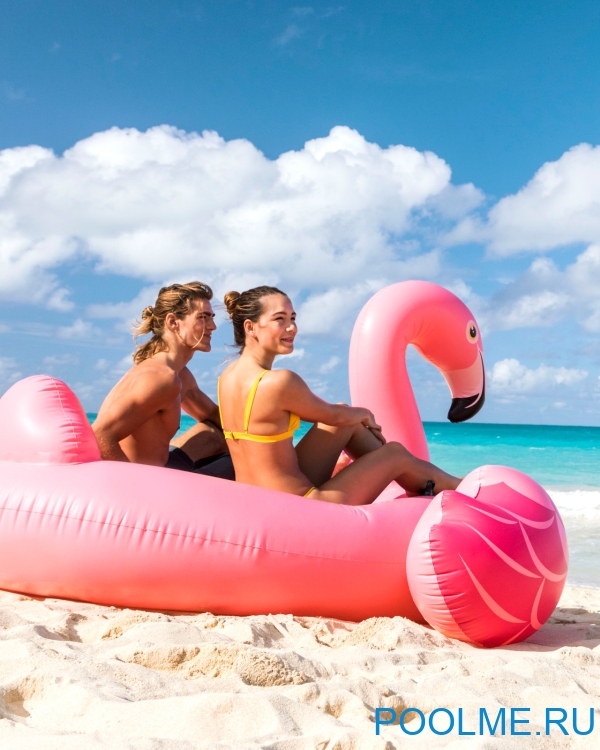 Надувной плот для плавания INTEX "Большой Фламинго", 203 x 196 x 124 см, артикул 57288 Надувной плот для плавания INTEX "Большой Фламинго", 203 x 196 x 124 см, артикул 57288