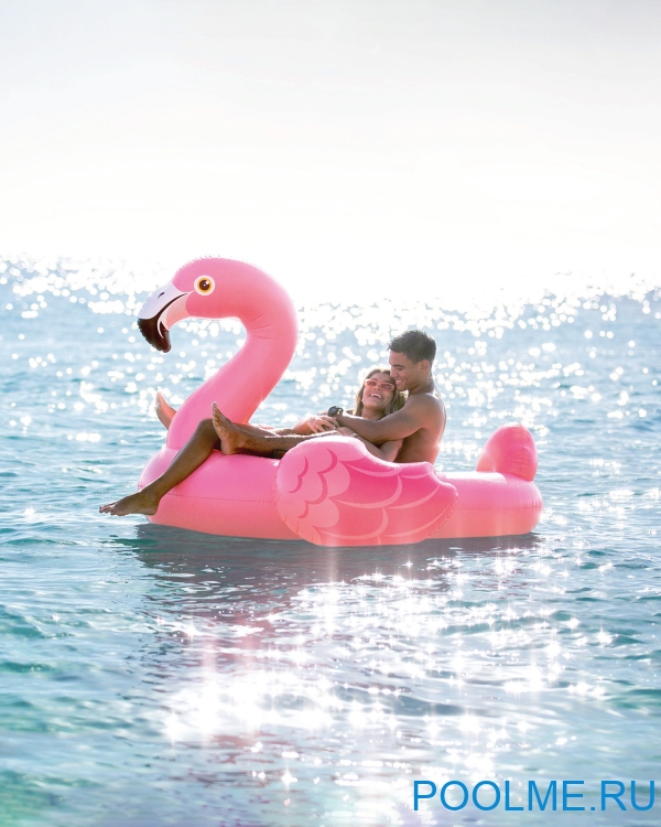 Надувной плот для плавания INTEX "Большой Фламинго", 203 x 196 x 124 см, артикул 57288 Надувной плот для плавания INTEX "Большой Фламинго", 203 x 196 x 124 см, артикул 57288