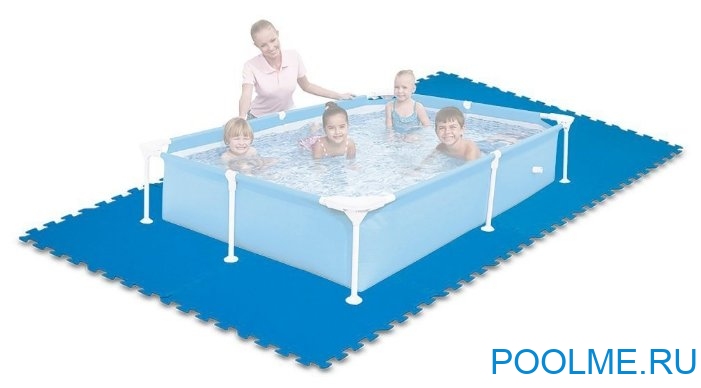 Подстилка-пазл INTEX для бассейна (в комплекте 8 шт), артикул 29081 Подстилка-пазл INTEX для бассейна (в комплекте 8 шт), артикул 29081