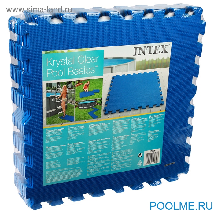 Подстилка-пазл INTEX для бассейна (в комплекте 8 шт), артикул 29081 Подстилка-пазл INTEX для бассейна (в комплекте 8 шт), артикул 29081