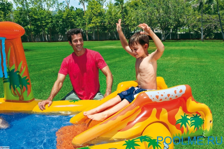 Надувной игровой центр INTEX "Остров приключений" 249 x 191 x 109 см, артикул 57444 Надувной игровой центр INTEX "Остров приключений" 249 x 191 x 109 см, артикул 57444