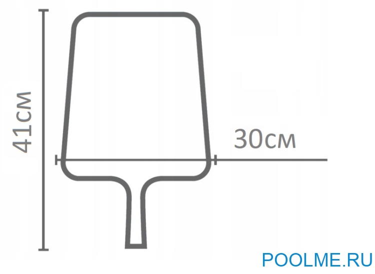 Сачок INTEX для чистки бассейна - без штанги, артикул 29050 Сачок INTEX для чистки бассейна - без штанги, артикул 29050
